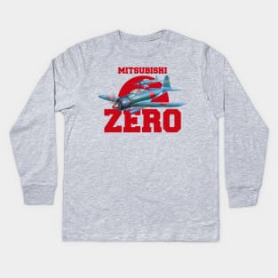 A6M Zero | WW2 Plane Kids Long Sleeve T-Shirt